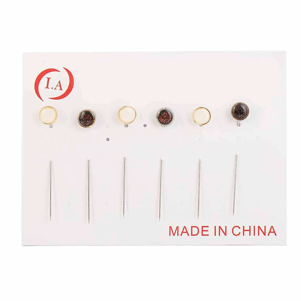 Scarf Pin 6 Pcs - Multi, Women, Scarf Pins & Brooches, Chase Value, Chase Value