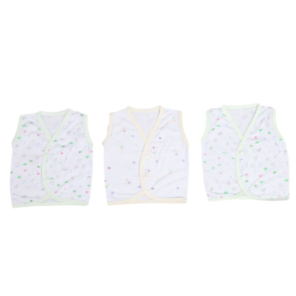 Newborn Vest 3Pcs Set - Multi, Kids, Newborn Boys Shirts And T-Shirts, Chase Value, Chase Value