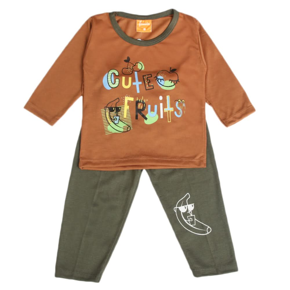 Boys Full Sleeves Suit - Brown, Boys Sets & Suits, Chase Value, Chase Value