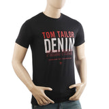 Men's Half Sleeves Lycra Print T-Shirt - Black, Men's T-Shirts & Polos, Chase Value, Chase Value