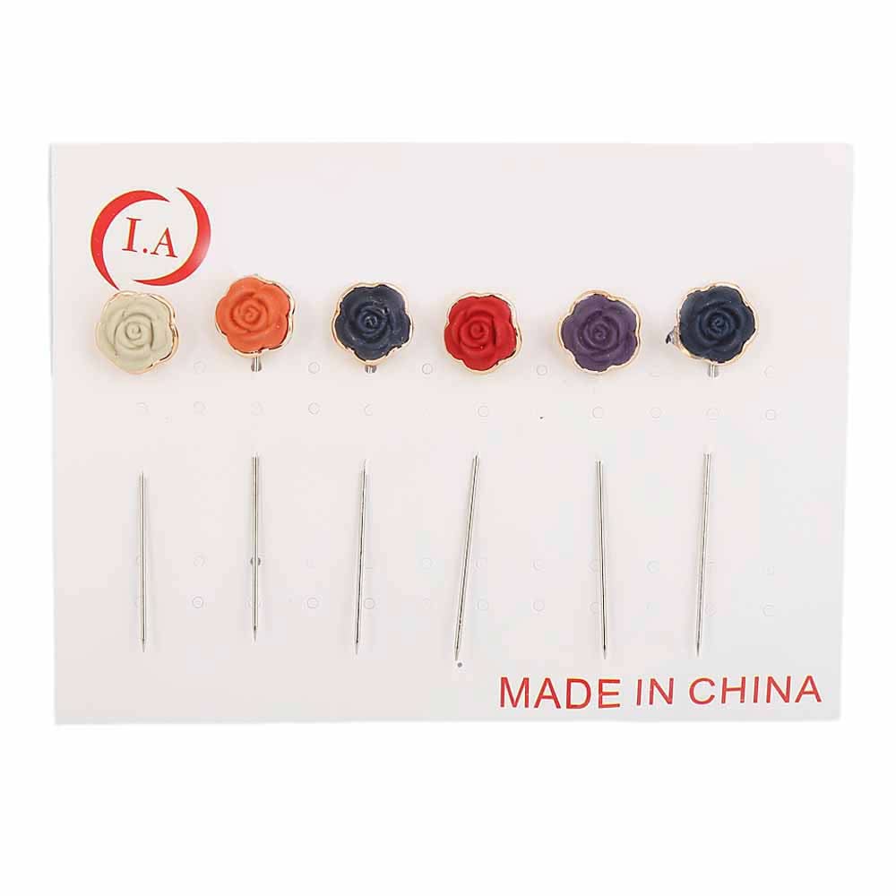 Scarf Pin 6 Pcs - Multi, Women, Scarf Pins & Brooches, Chase Value, Chase Value