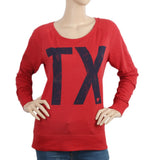 Women's Full Sleeves T-Shirt - Red, Women, T-Shirts And Tops, Chase Value, Chase Value