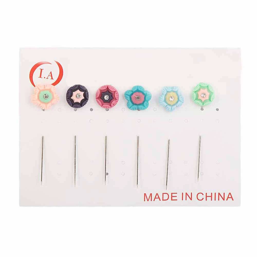 Scarf Pin 6 Pcs - Multi, Women, Scarf Pins & Brooches, Chase Value, Chase Value