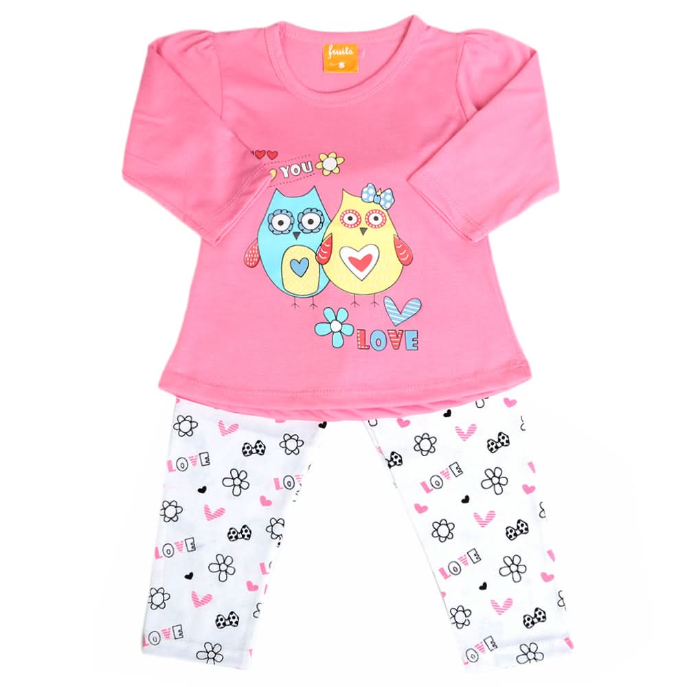 Girls Full Sleeves Suit - Dark Pink, Girls Suits, Chase Value, Chase Value