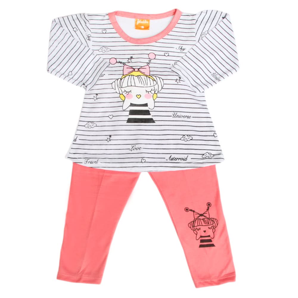 Girls Full Sleeves Suit - Dark Pink, Girls Suits, Chase Value, Chase Value