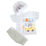 Newborn Boys Half Sleeves Suits - Light Green, Kids, New Born Boys Sets And Suits, Chase Value, Chase Value