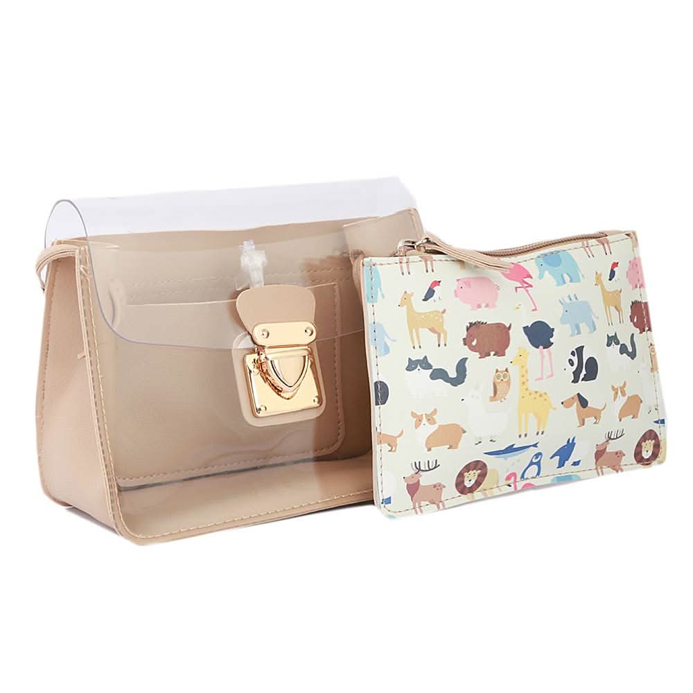 Girls Shoulder Bag (NS01-280) - Beige, Kids, Kids Bags, Chase Value, Chase Value