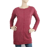 Women's Full Sleeves T-Shirt - Maroon, Women, T-Shirts And Tops, Chase Value, Chase Value