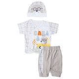 Newborn Boys Half Sleeves Suit - Beige, Kids, New Born Boys Sets And Suits, Chase Value, Chase Value