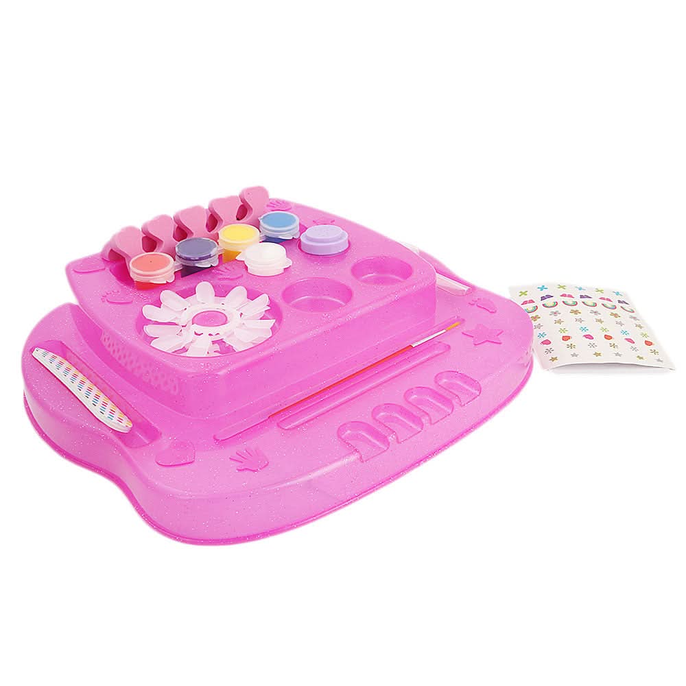 Nail Saloon Glitter Set - Pink, Kids, Cosmetic and Kitchen Sets, Chase Value, Chase Value