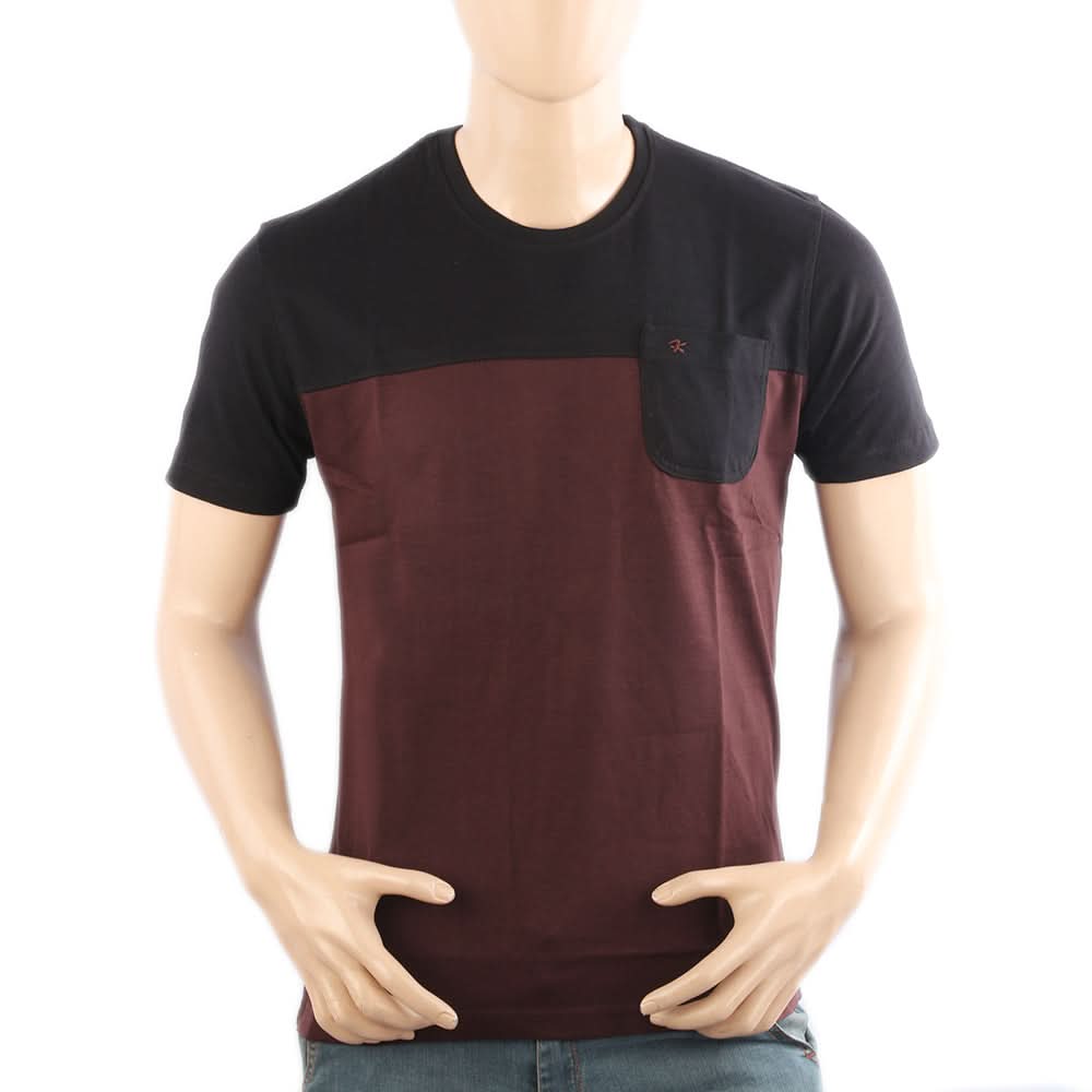 Men's Half Sleeves Round Neck T-Shirt - Black, Men's T-Shirts & Polos, Chase Value, Chase Value