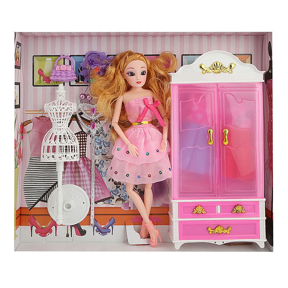 Barbie Doll With Accessories - Pink, Kids, Dolls and House, Chase Value, Chase Value