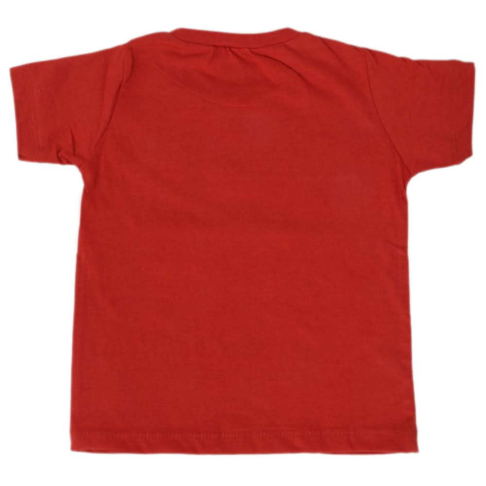 Boys Half Sleeves Jersey T-Shirt 4142 - Rust, Kids, Boys T-Shirts, Chase Value, Chase Value