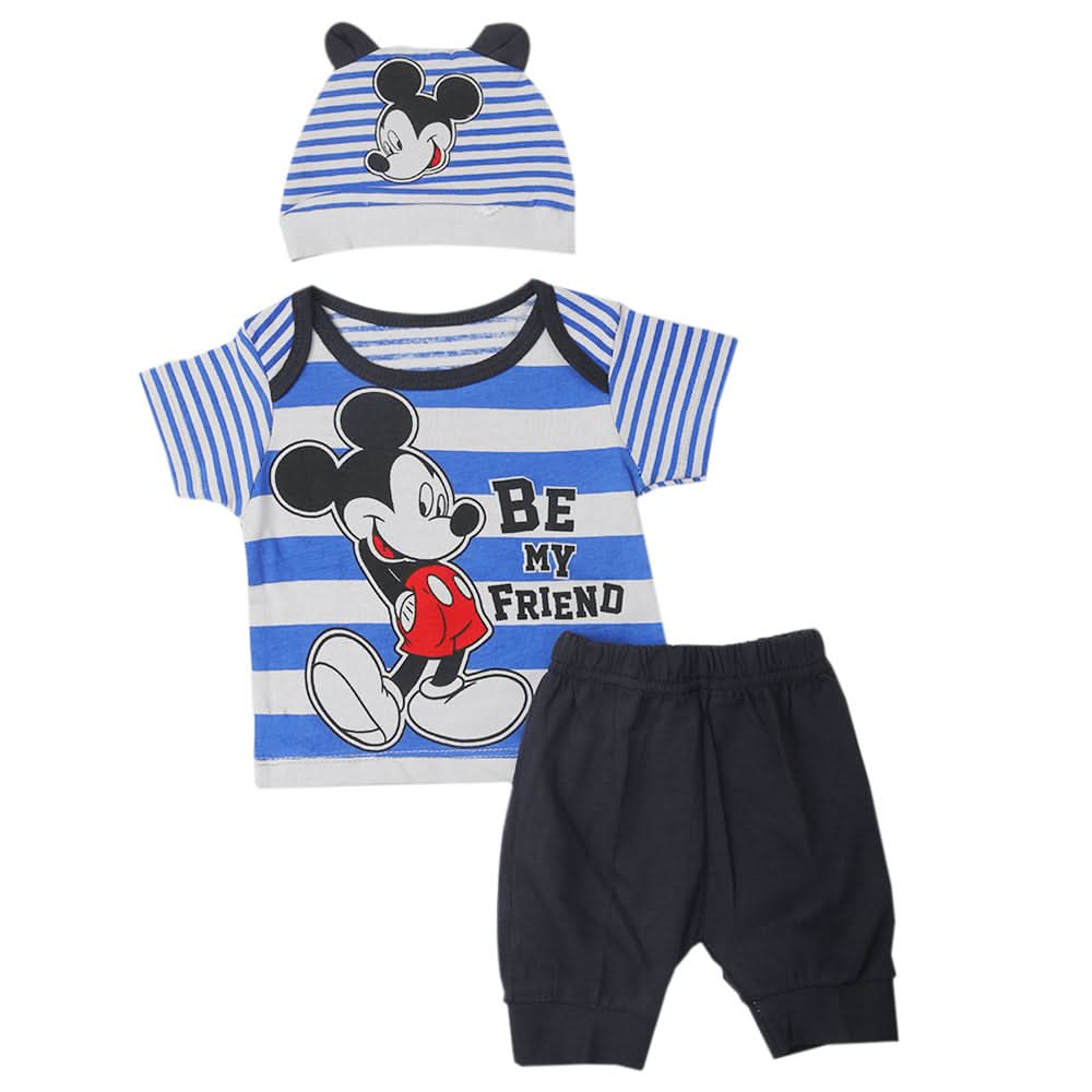 Newborn Boys Half Sleeves Suit - Royal Blue, Kids, New Born Boys Sets And Suits, Chase Value, Chase Value