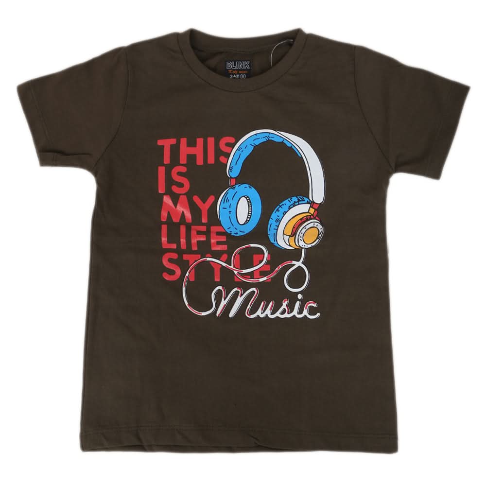 Boys Half Sleeves Jersey T-Shirt 4142 - Green, Kids, Boys T-Shirts, Chase Value, Chase Value