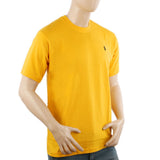 Men's Half Sleeves Round Neck T-Shirt - Yellow, Men's T-Shirts & Polos, Chase Value, Chase Value