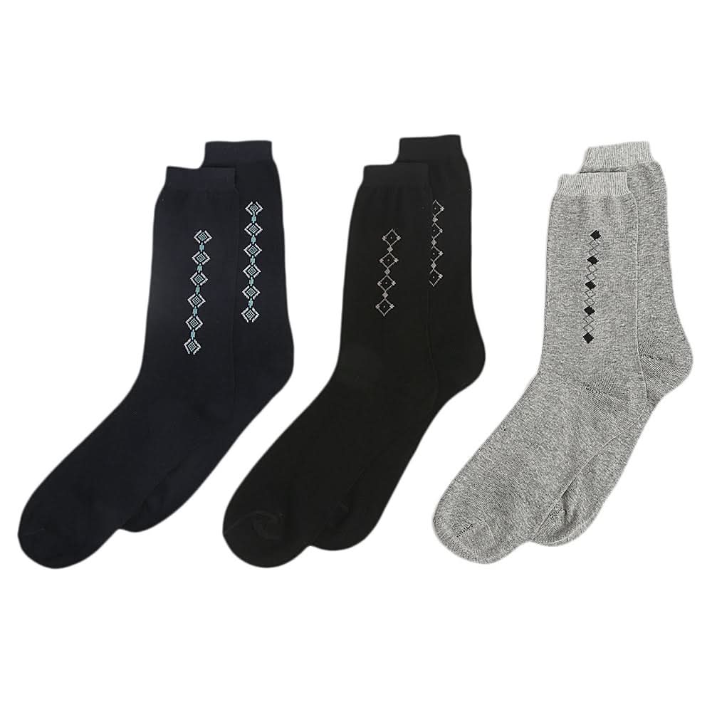 Full Socks 3Pcs, Men, Mens Socks, Chase Value, Chase Value