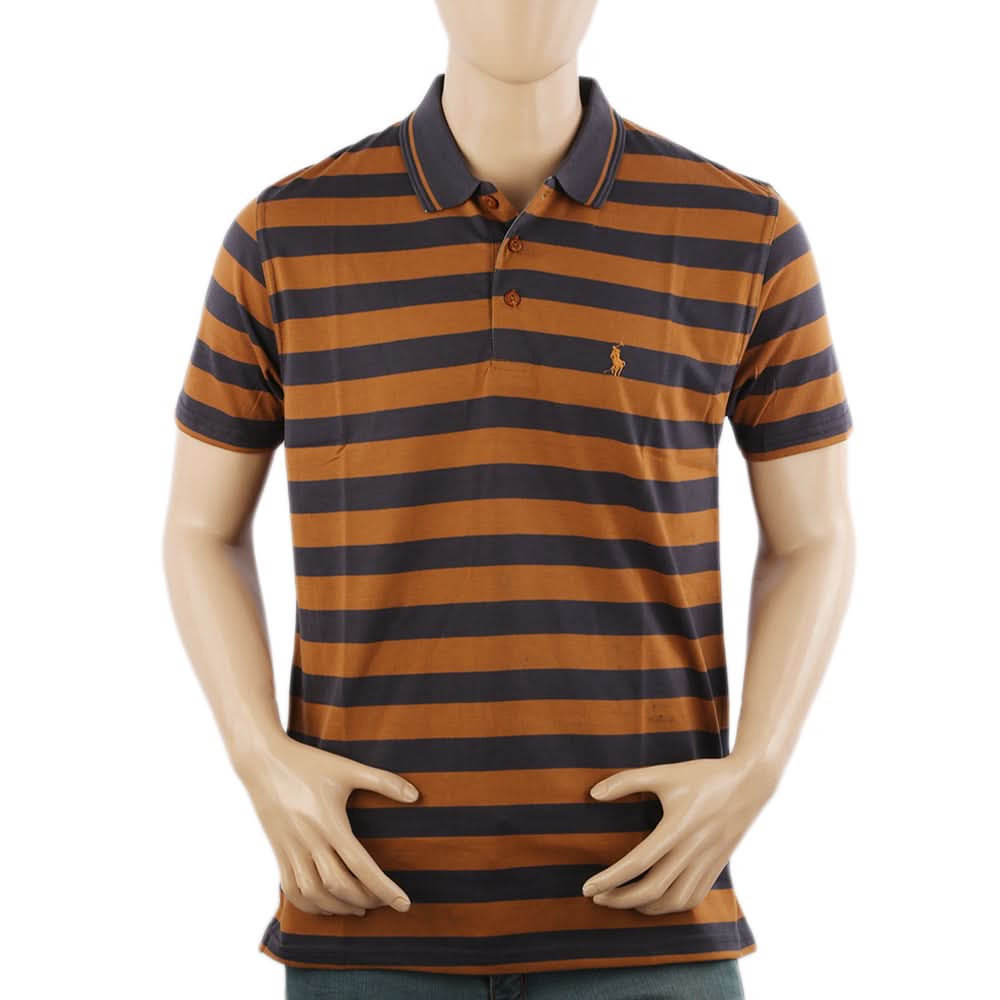 Men's Half Sleeves Polo T-Shirt - Brown, Men's T-Shirts & Polos, Chase Value, Chase Value