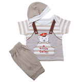 Newborn Boys Half Sleeves Suit - Brown, Kids, New Born Boys Sets And Suits, Chase Value, Chase Value