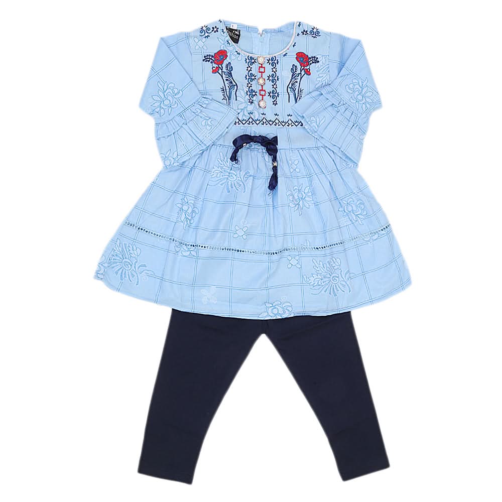 Girls Pajama Suit 1021 Blue - A, Kids, Girls Sets And Suits, Chase Value, Chase Value