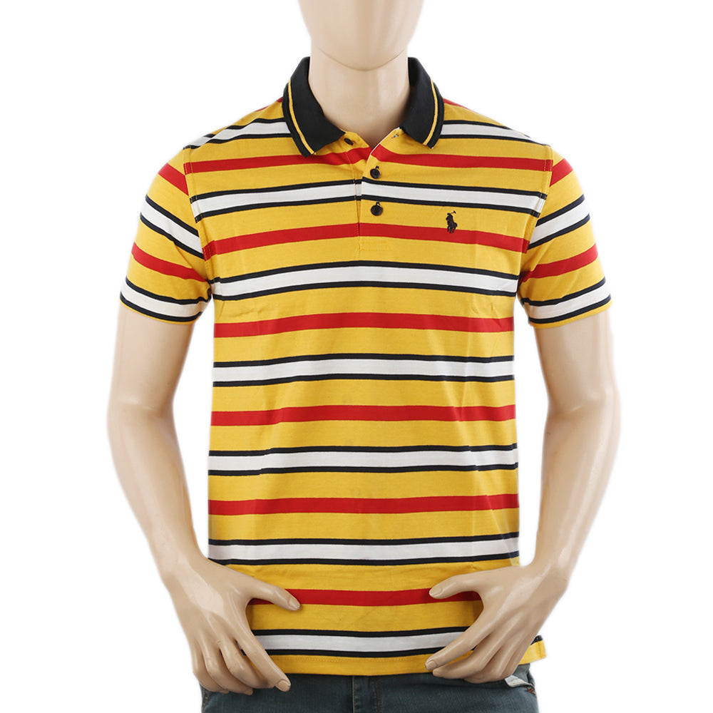 Men's Half Sleeves Polo T-Shirt - Yellow, Men's T-Shirts & Polos, Chase Value, Chase Value