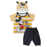 Newborn Boys Half Sleeves Suit - Mustard, Kids, New Born Boys Sets And Suits, Chase Value, Chase Value