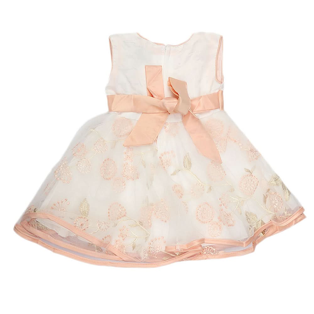 Girls Fancy Frock Peach, Kids, Girls Frocks, Chase Value, Chase Value