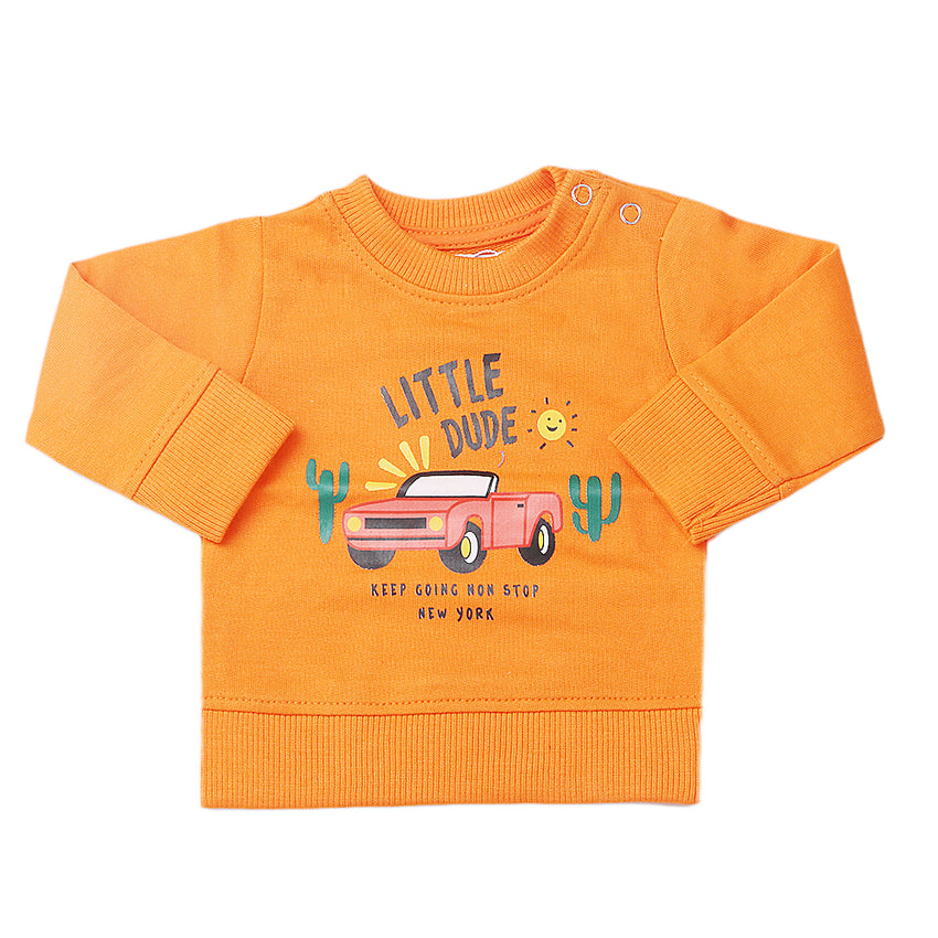 Newborn Boys Sweatshirt - Orange, Kids, New Born Boys Winterwear, Chase Value, Chase Value