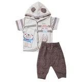 Newborn Boys Half Sleeves Suit - Dark Brown, Kids, Newborn Boys Sets And Suits, Chase Value, Chase Value