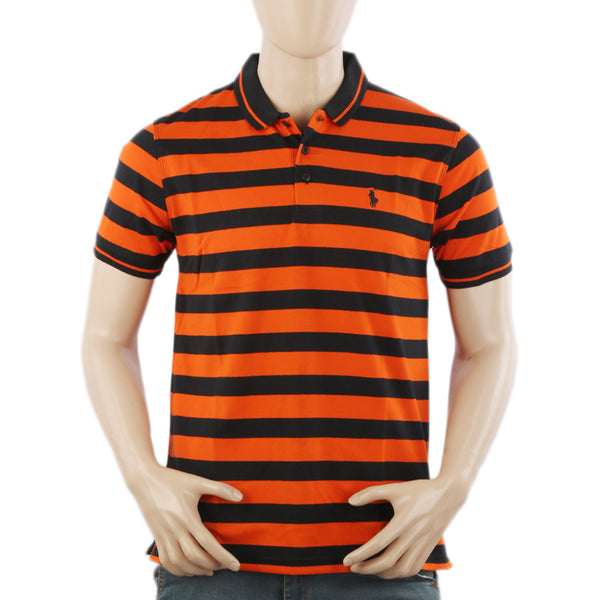 Men's Half Sleeves Polo T-Shirt - Orange, Men's T-Shirts & Polos, Chase Value, Chase Value