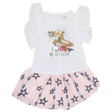 Newborn Girls Half Sleeves Skirt Suit - Pink, Kids, NB Girls Sets And Suits, Chase Value, Chase Value