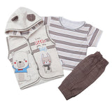 Newborn Boys Half Sleeves Suit - Dark Brown, Kids, Newborn Boys Sets And Suits, Chase Value, Chase Value