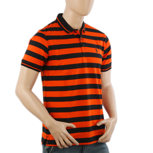 Men's Half Sleeves Polo T-Shirt - Orange, Men's T-Shirts & Polos, Chase Value, Chase Value