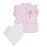 Newborn Girls Half Sleeves Skirt Suit - Pink, Kids, Newborn Girls Sets And Suits, Chase Value, Chase Value