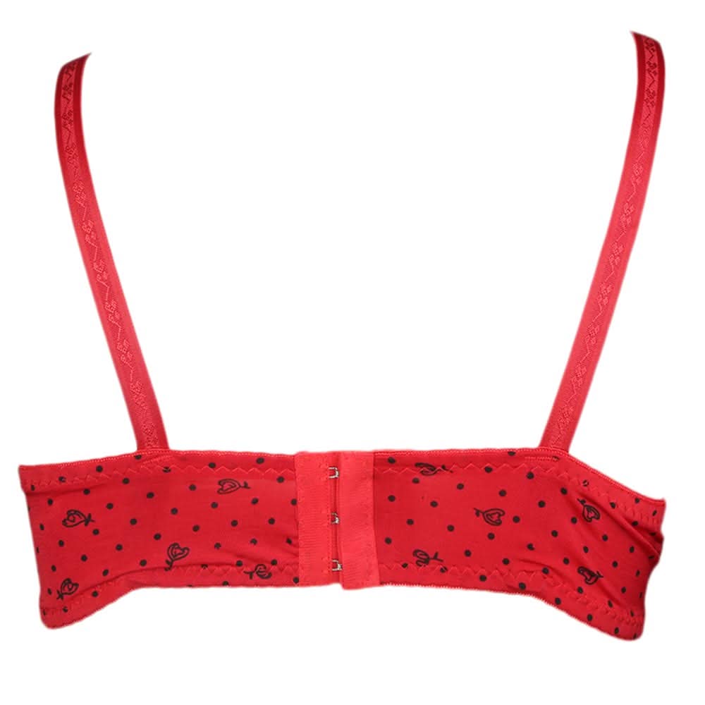 Women's Cotton Bra - Red, Women, Bras, Chase Value, Chase Value