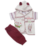 Newborn Boys Half Sleeves Suit - Maroon, Kids, Newborn Boys Sets And Suits, Chase Value, Chase Value
