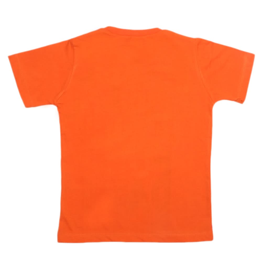 Boys Half Sleeves Jersey T-Shirt - Orange, Kids, Boys T-Shirts, Chase Value, Chase Value