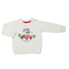 Newborn Boys Sweatshirt - Cream, Kids, New Born Boys Winterwear, Chase Value, Chase Value