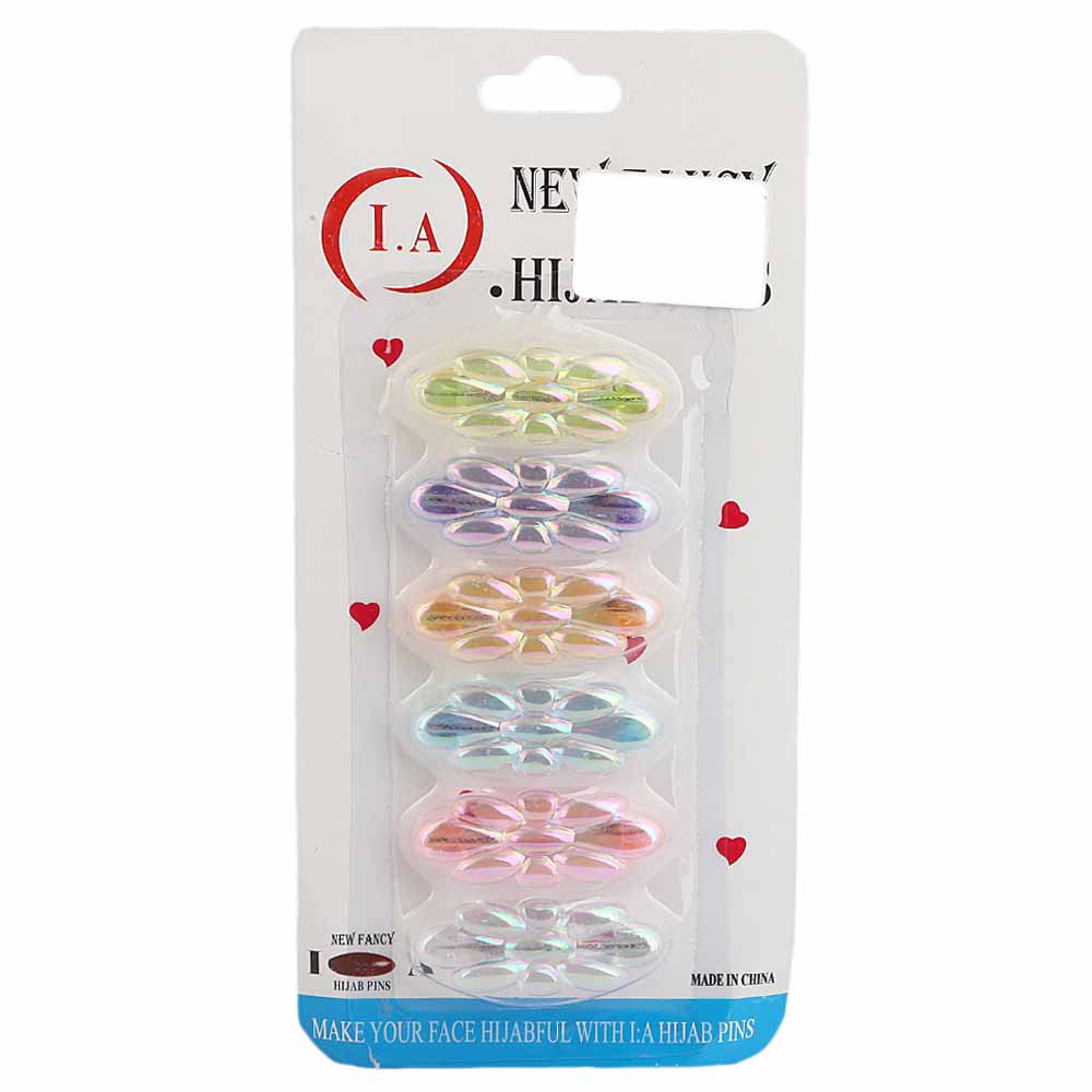 Scarf Pin 6 Pcs - Multi, Women, Scarf Pins & Brooches, Chase Value, Chase Value