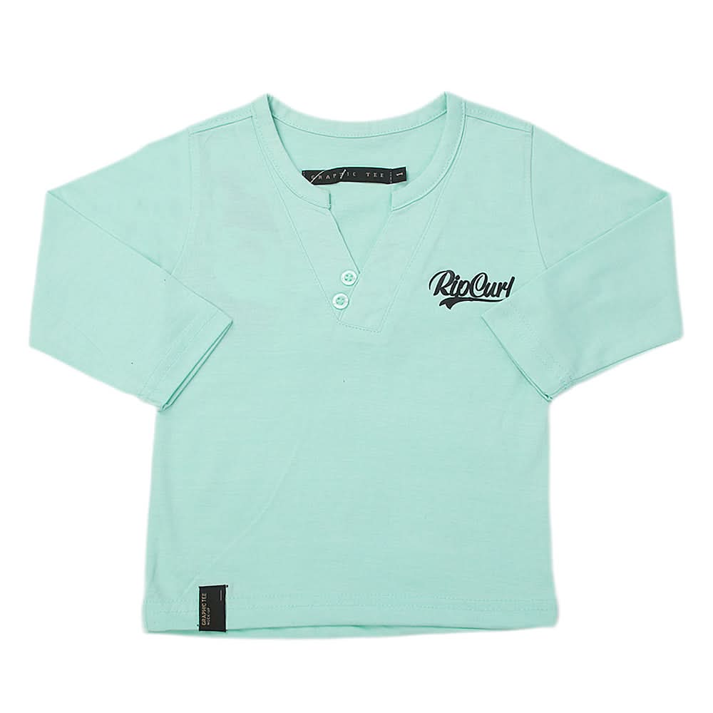 Boy's Full Sleeves T-Shirt 123 - Cyan, Kids, Boys T-Shirts, Chase Value, Chase Value