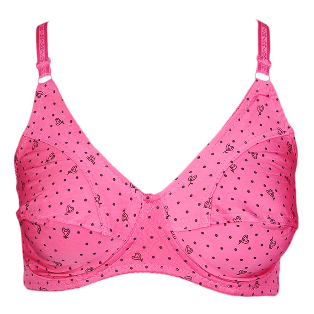 Women's Cotton Bra - Dark Pink, Women, Bras, Chase Value, Chase Value