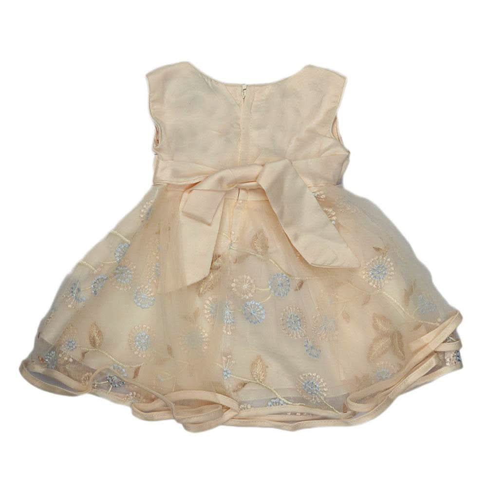 Girls Fancy Frock Beige, Kids, Girls Frocks, Chase Value, Chase Value