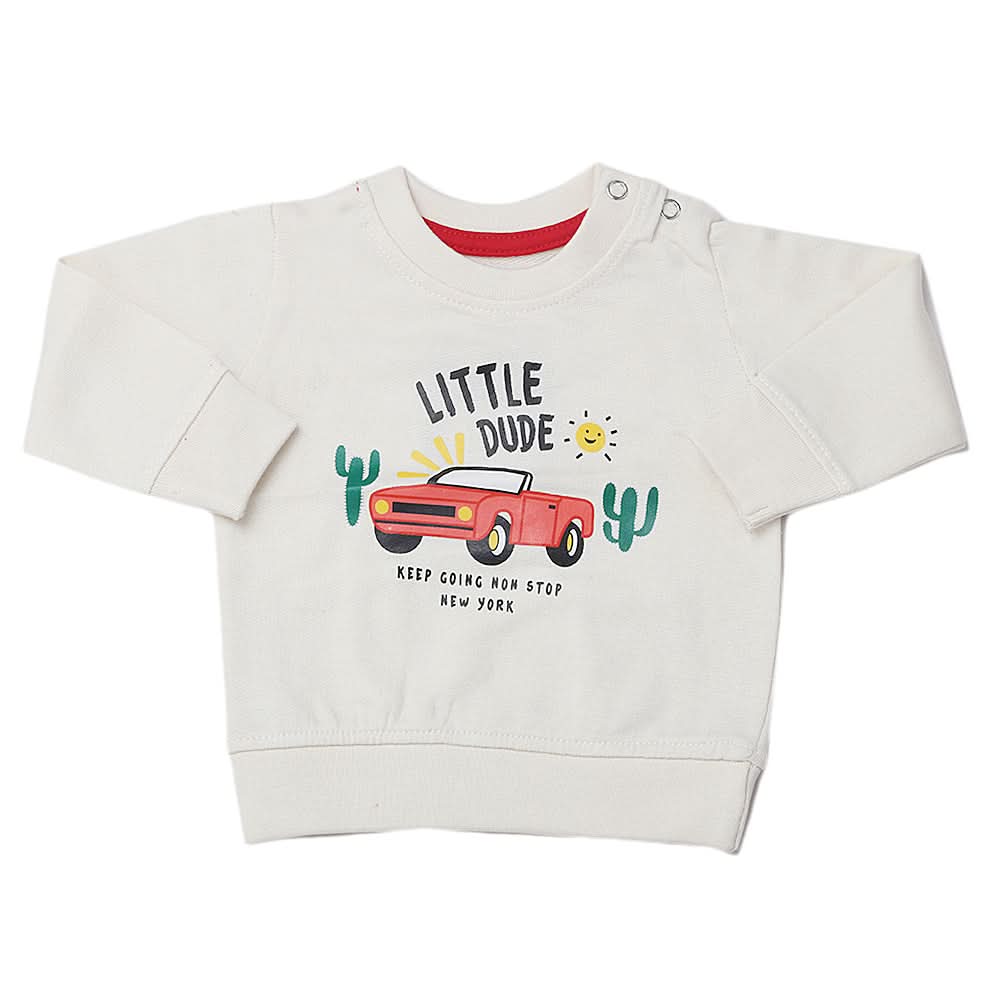Newborn Boys Sweatshirt - Cream, Kids, New Born Boys Winterwear, Chase Value, Chase Value