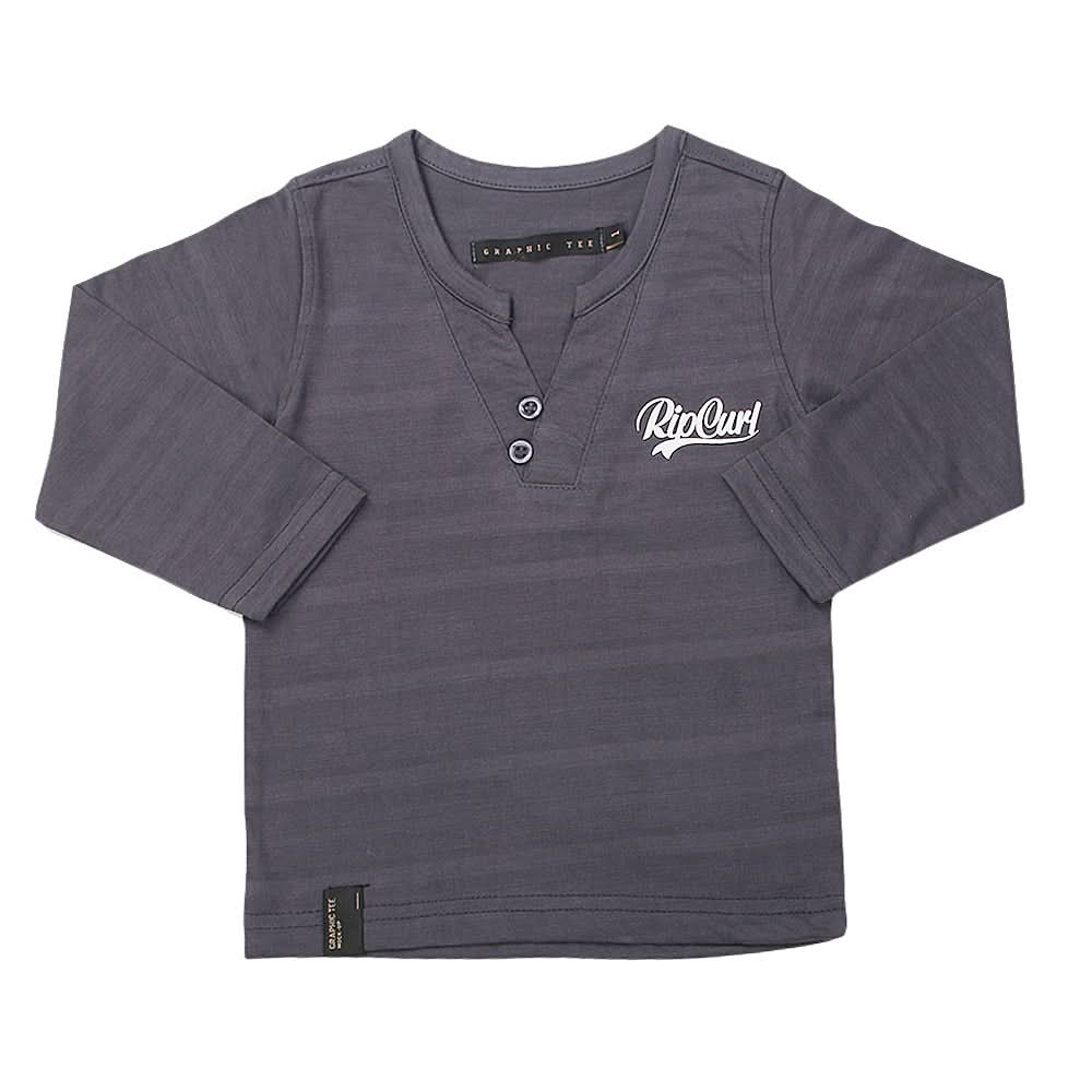 Boy's Full Sleeves T-Shirt 123 - Dark Grey, Kids, Boys T-Shirts, Chase Value, Chase Value