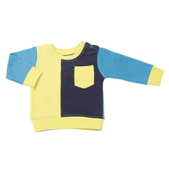 Newborn Boys Sweatshirt - Steel Blue, Kids, New Born Boys Winterwear, Chase Value, Chase Value