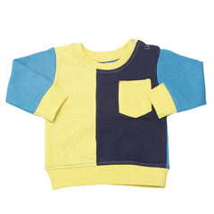 Newborn Boys Sweatshirt - Steel Blue, Kids, New Born Boys Winterwear, Chase Value, Chase Value