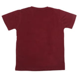 Boys Half Sleeves T-Shirt 3994 - Maroon, Kids, Boys T-Shirts, Chase Value, Chase Value