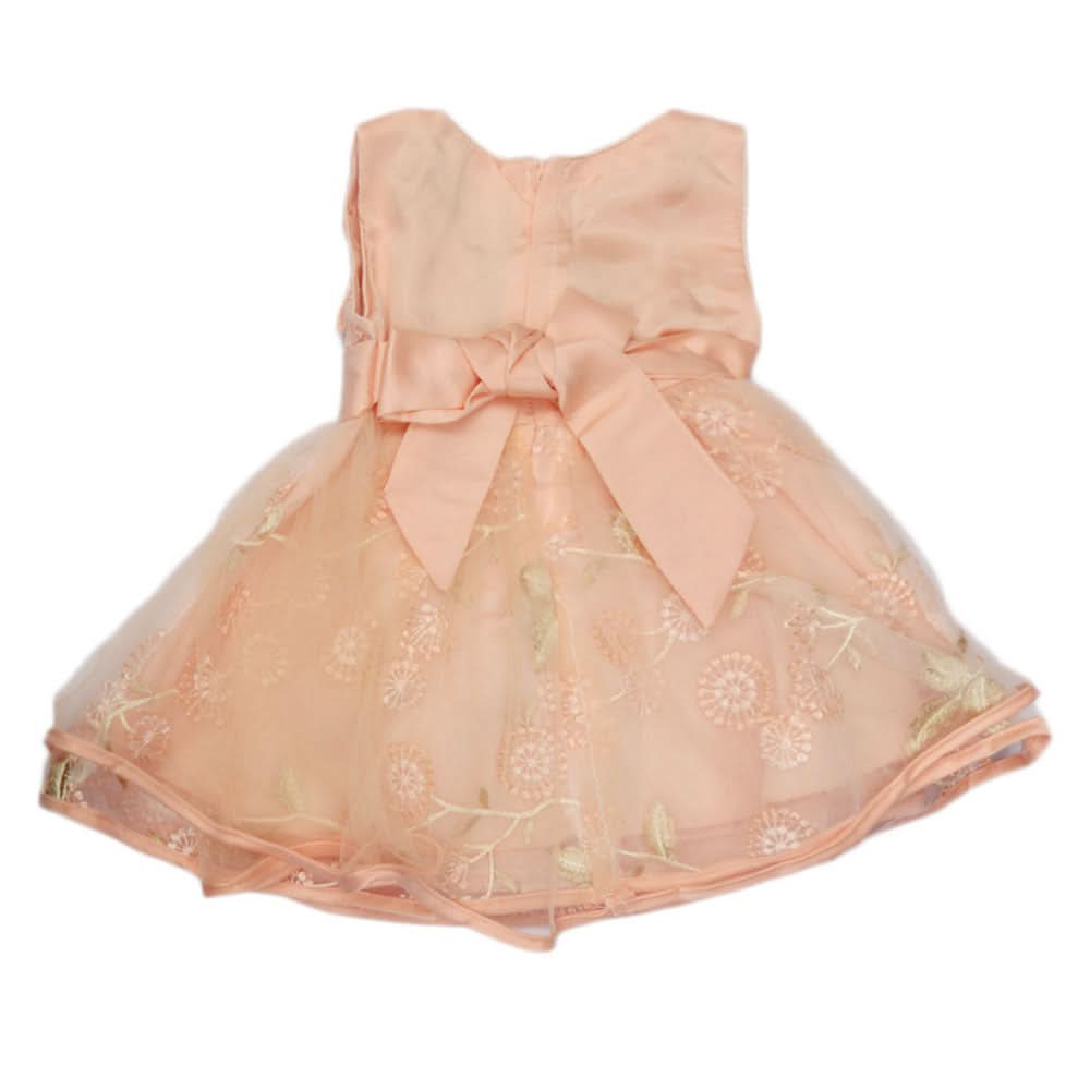Girls Fancy Frock Peach, Kids, Girls Frocks, Chase Value, Chase Value