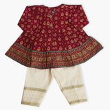Girls Shalwar Suit - Maroon, Girls Shalwar Kameez, Chase Value, Chase Value
