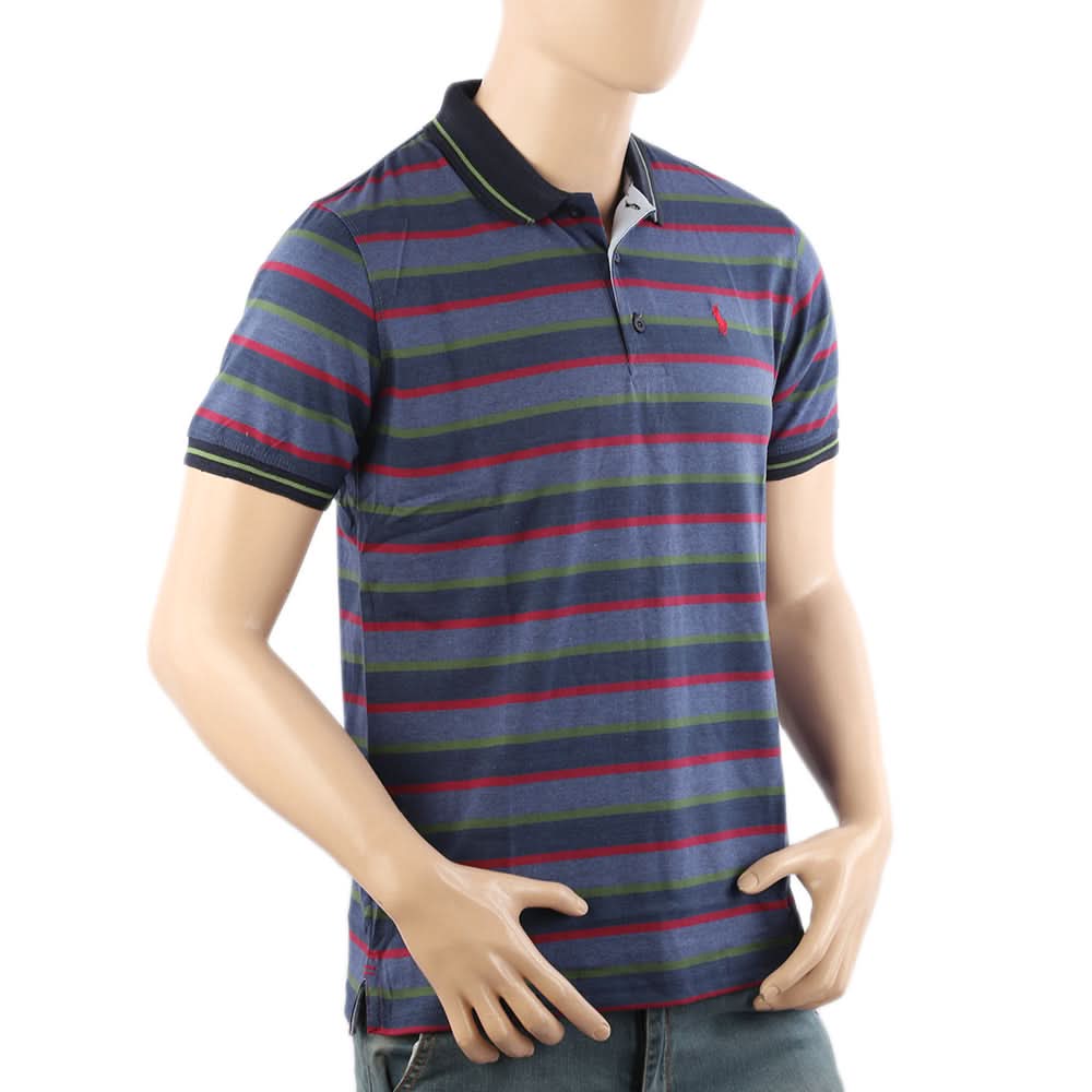 Men's Half Sleeves Polo T-Shirt - Navy Blue, Men's T-Shirts & Polos, Chase Value, Chase Value